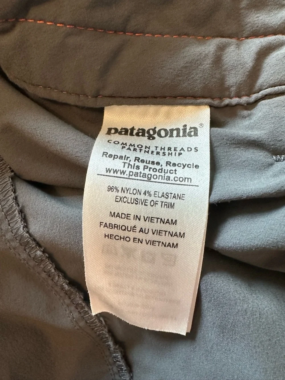 Men's Patagonia Quandry Dark Gray Performance Pants - Picture 6 of 7